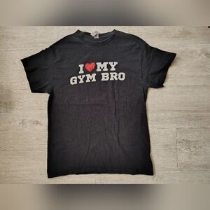 Gildan Black 'I Love My Gym Bro' Tee